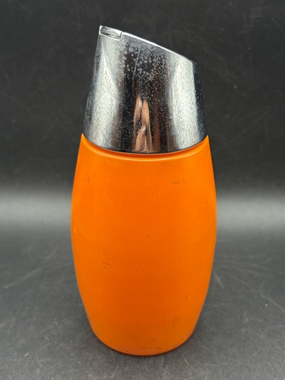 Gemco Westinghouse Orange Retro MCM Vintage Glass Metal Sugar Shaker Kitchenware